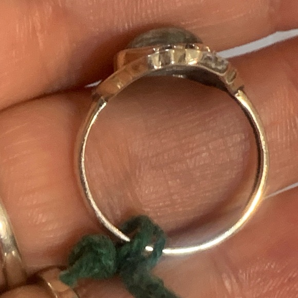 Brand new high quality seraphinite sterling ring sz8 - Picture 4 of 17